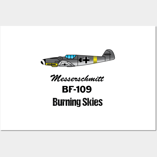 Bf-109G T-shirt Wall Art by d2hills21